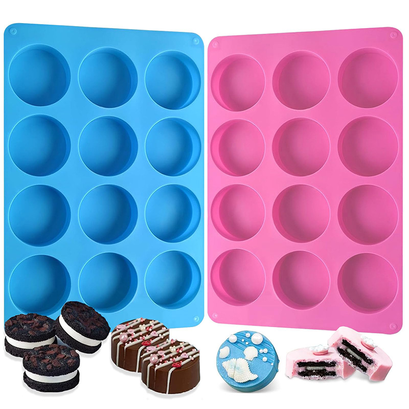Soap Mold Silicone Loaf - قوالب سيليكون دائرية بـ 12 تجويفًا