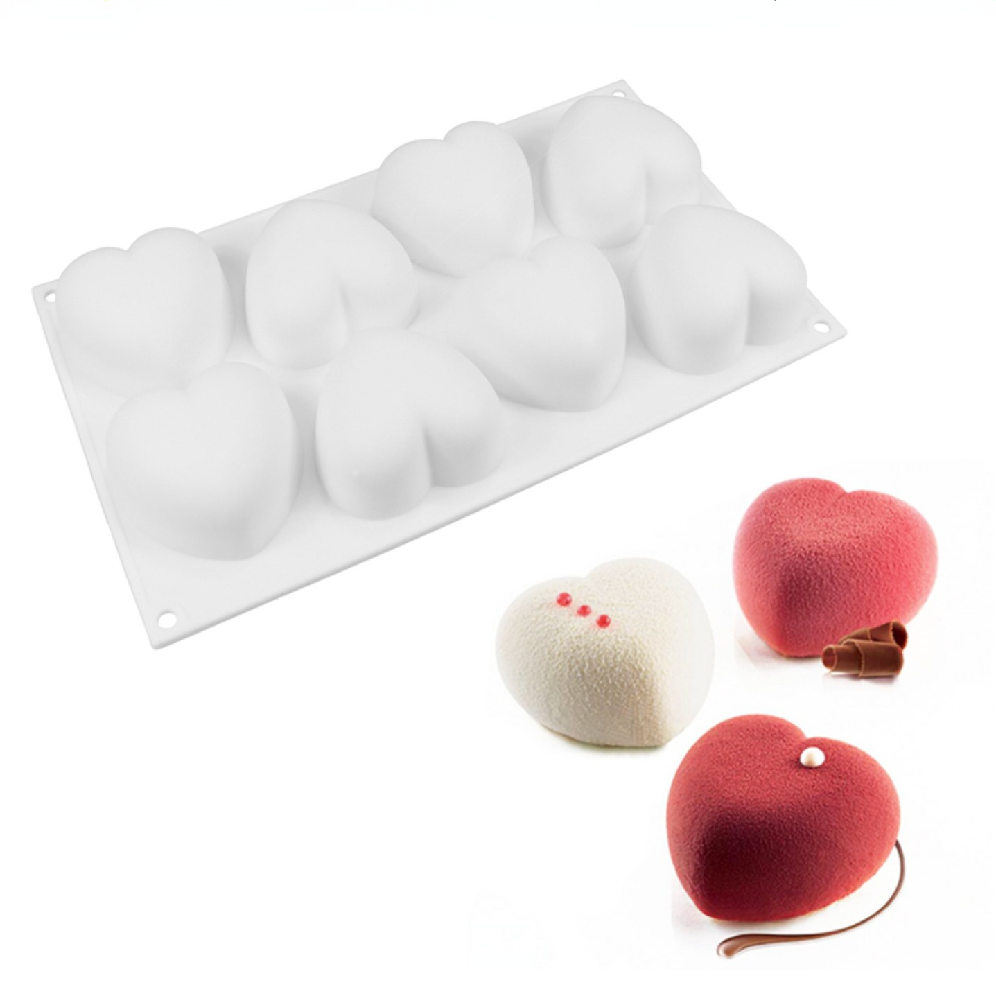 Soap Making Ideas - الحب القلب سيليكون قالب الصابون اليدوية