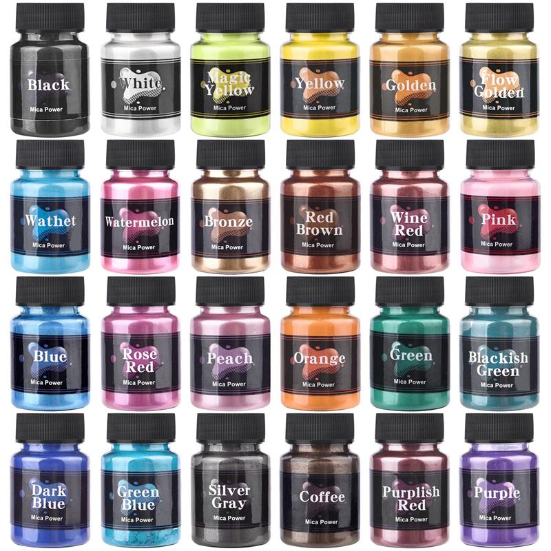 Mica Powder Colorant - 50 مللي الميكا الطبيعية المعدنية اليدوية