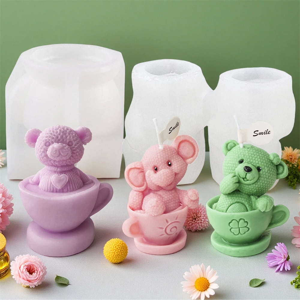 Soap Making Jug - دمية دب في كوب قالب من