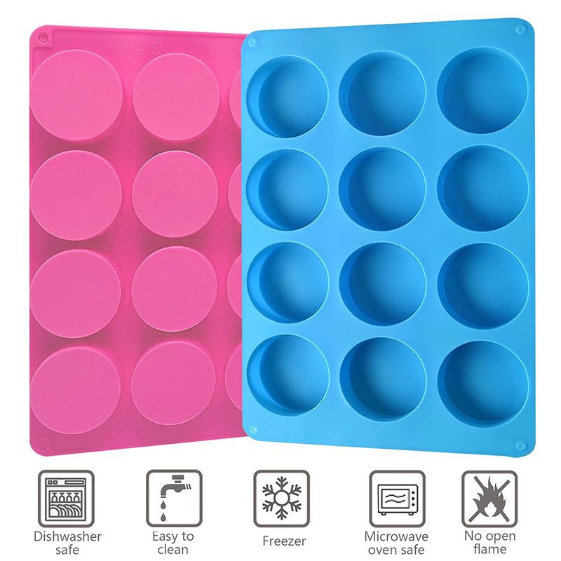 قوالب سيليكون دائرية بـ 12 تجو - مراجعة Soap Mold Silicone Loaf وسعره