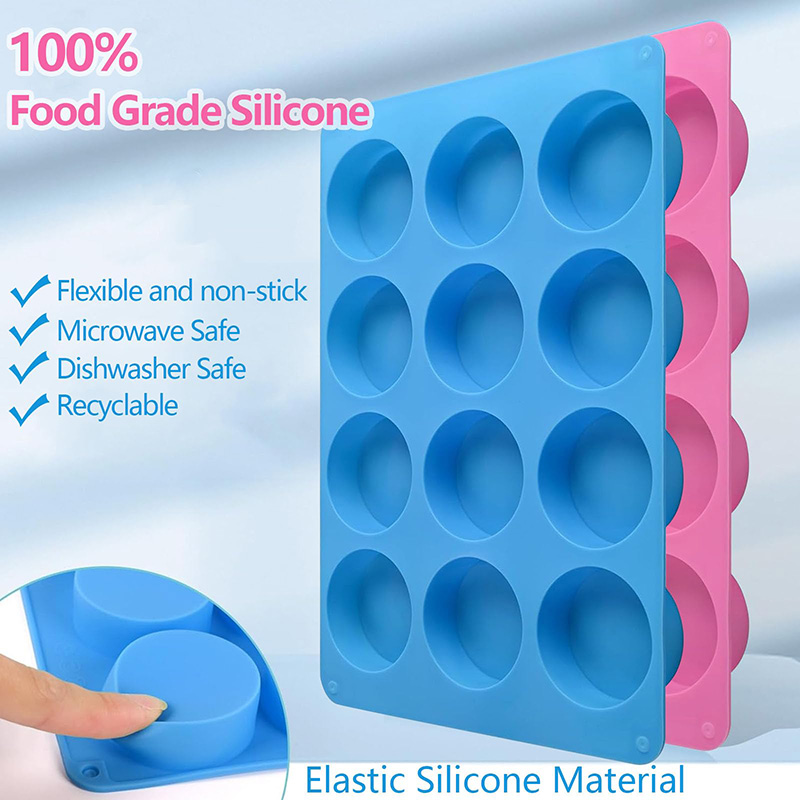 قوالب سيليكون دائرية بـ 12 تجو - مراجعة Soap Mold Silicone Loaf وسعره