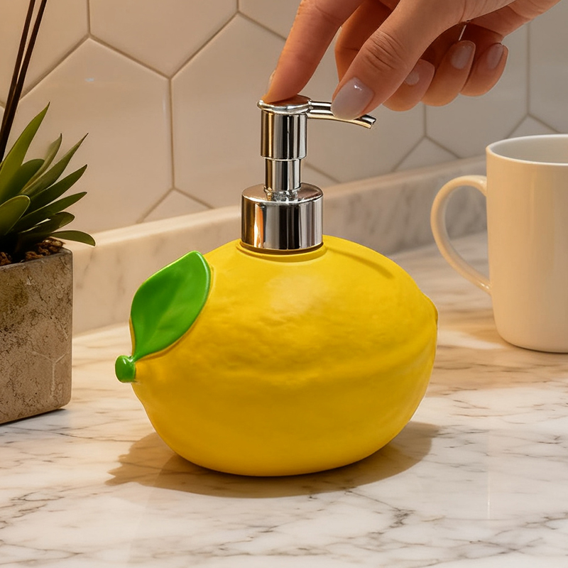 موزع صابون من الراتنج على شكل  - مراجعة Soap Making Jug وسعره