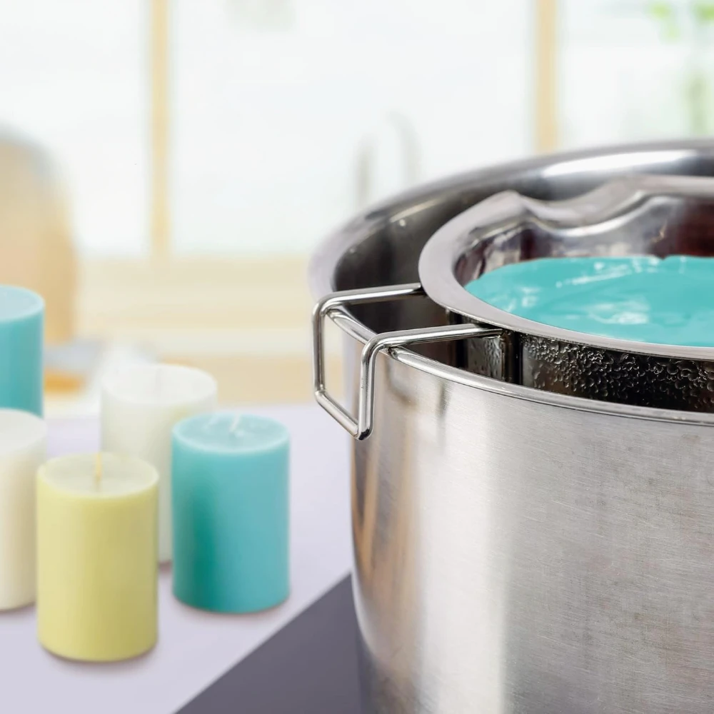 2 قطعة وعاء صهر الشمع من الفول - مراجعة Soap Making Jug وسعره