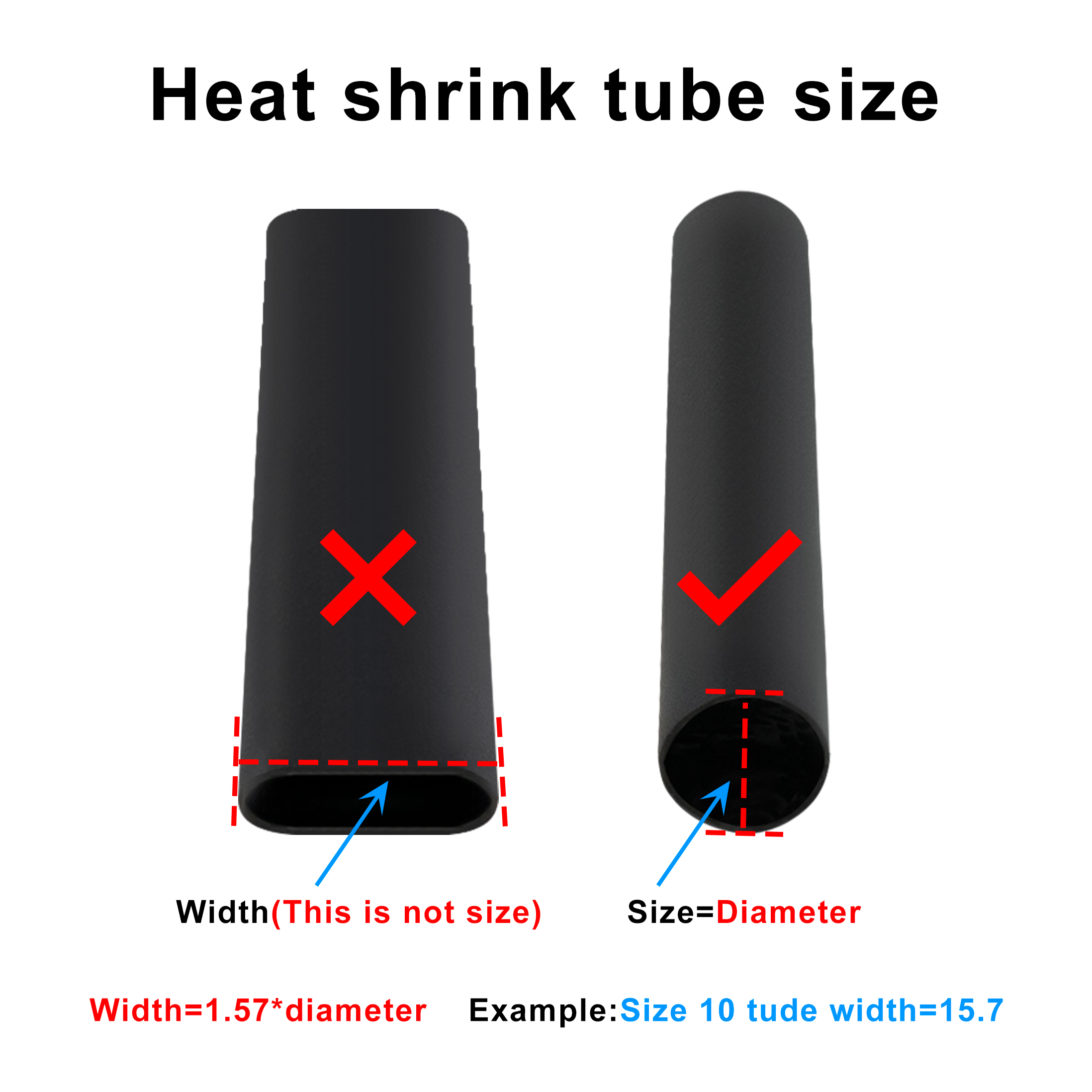 1 متر 4:1 أنبوب الانكماش الحرا - مراجعة Shrink Wrap Pvc وسعره
