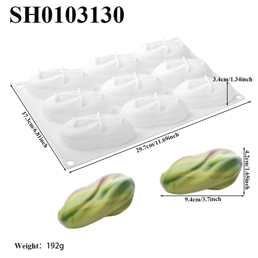 قالب سيليكون بتصميم الفستق لصن - مراجعة Soap Mold Silicone Loaf وسعره
