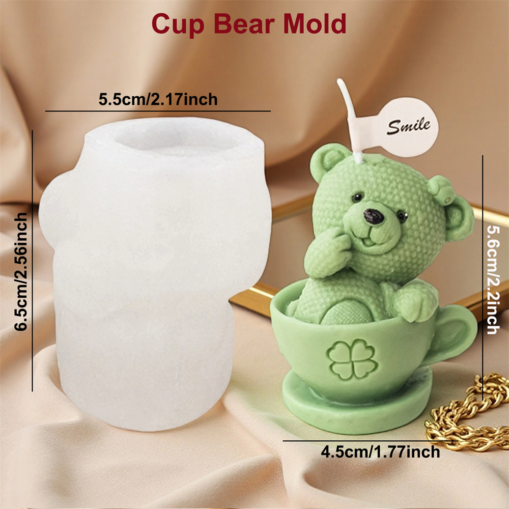 دمية دب في كوب قالب من السيليك - مراجعة Soap Making Jug وسعره